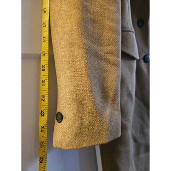 Zara Wool Blend Tan Pea Coat, Women's EUR SIZE M, USA size Medium. - Picture 5 of 7